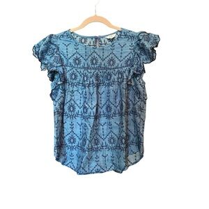 Crown & Ivy Embroidered Blouse